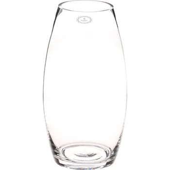 Váza Váza skleněná malá - vyboulená, čirá.