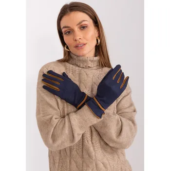 Rukavice Tmavě modré elegantní rukavice AT-RK-238601.31P-dark blue Velikost: S/M