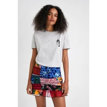 Dámské šaty šaty Desigual Yanela gris vigore medio velikost L