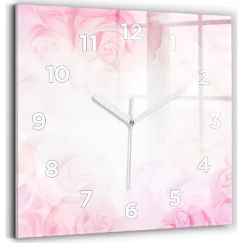 Hodiny Nástěnné hodiny Wallfluent růžové 30 cm