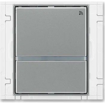 vypínač Vysílač RF signálu, nástěnný, jednonásobný (dvojtlačítkový) ABB Time, Time Arbo 3299E-A21908 36 ocelová