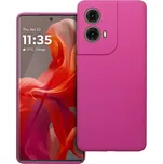 Silikonové pouzdro Silicone 2mm – Motorola G85 5G, růžové (Silikonové pouzdro Silicone 2mm – růžové s mikrofibrovou výstelkou pro Motorola Moto G85 5G)