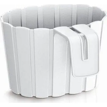 Zahrada Prosperplast Květináč závěsný BOARDEE HOOK 19,4 cm - barva: bílá