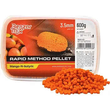 Benzar Mix Pelety Rapid Method Pellet 3,5 mm 600 g - Mango Kyselina Máselná