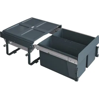 Odpadkový koš Wireli Výsuvný odpadkový 2-koš Komfort 2x18 l + set pro úchycení dvířek, K60