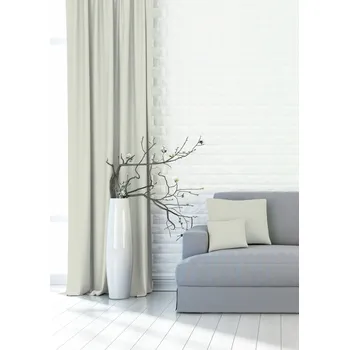 Zatemňovací dekorační závěs nebo látka, Blackout UNI 102,bílo-šedá, 150 cm