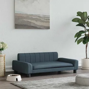 Pelíšek pro psa vidaXL Pelíšek pro psy tmavě šedý 90 x 53 x 30 cm textil