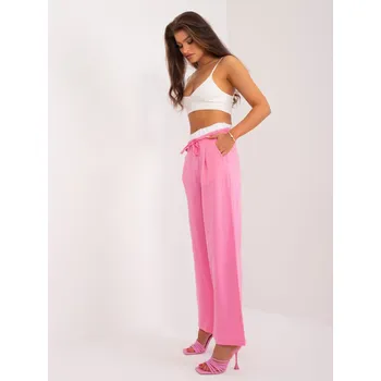Dámské kalhoty Elegantní růžové palazzo kalhoty DHJ-SP-