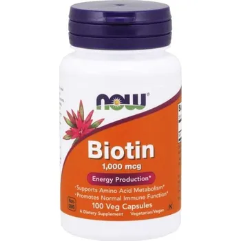 Biotin 1000 mcg - NOW Foods Kapsle: 100 kaps.