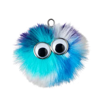 Školní batoh Ergobag Hangies - Plyšový přívěsek - Modro-tyrkysový