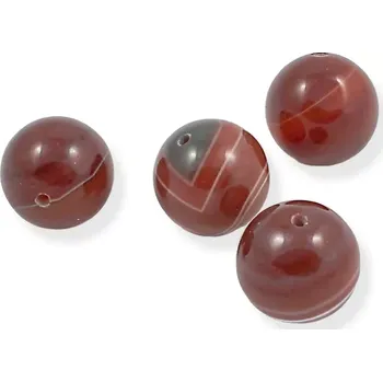 Drahý kámen Kulička velká vrtaná 20mm - sardonyx