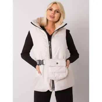 Dámská vesta Ecru vesta s výplní EM-