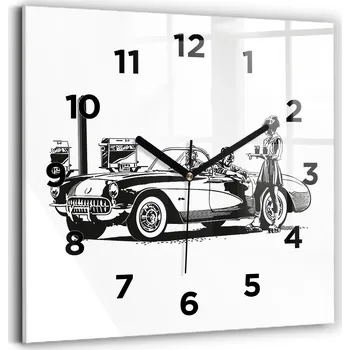 Hodiny Nástěnné hodiny Wallfluent černé 30 cm