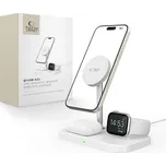 TECH-PROTECT QI15W-A22 3IN1 MAGNETIC MAGSAFE WIRELESS CHARGER WHITE