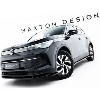 Karosérie Spojler pod nárazník lipa V.2 Volkswagen Tiguan Mk3 černý lesklý plast