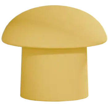 Taburet MUSHROOM 45, taburet, látka žlutá