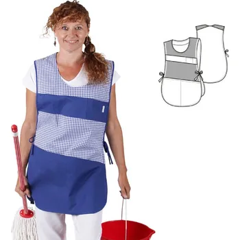 Gastro oděv (2102.0200) JARMILA zástěra dámská - stř.modrá - 36/168EU36