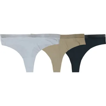 Dámské kalhotky NOVIA | mikrovlákno - tanga Velikost: XL, Barva: bílá Velikost: XXL, Barava: černá