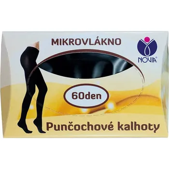 Dámské ponožky Punčochové kalhoty NOVIA | 60DEN mikrovlákno D30 Velikost: 164/108, Barava: černá
