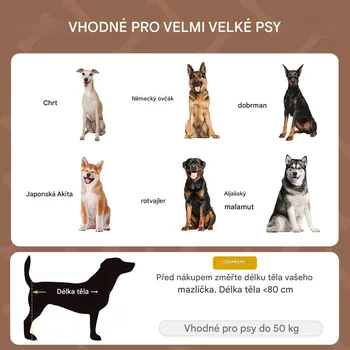 Zahradní lehátko Venkovní lehátko pro psy se stříškou 122x92x108 cm | kávová