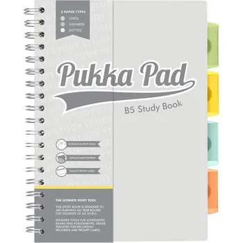 Zápisník PUKKA PAD Study Book, B5, linkovaný, 100 listů