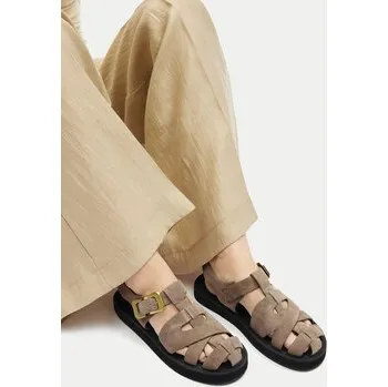 Dámské sandále Sandály Gino Rossi LOCK-CS882-HM-01 Hnědá 37