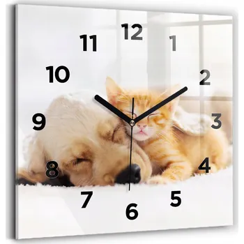 Hodiny Nástěnné hodiny Wallfluent žluté 30 cm