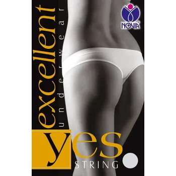 Bezešvé kalhotky NOVIA | tanga Velikost: L/XL, Barava: černá