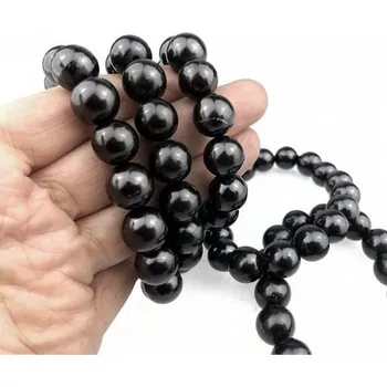 Náramek Šungitový náramek na gumičce - kuličky 10mm