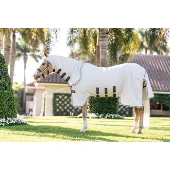 Deka pro koně Deka letní Amigo Ripstop Hoody Pony, s krkem, silver/lime, navy, pink & blue Délka zad: 80 cm