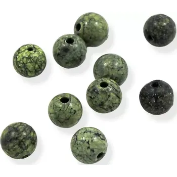 Drahý kámen Kulička serpentinitu 6mm - 10 ks