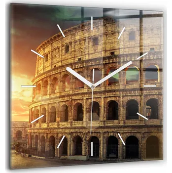 Hodiny Nástěnné hodiny Wallfluent hnědé 60 cm