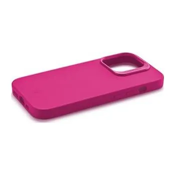 Pouzdro na mobilní telefon Ochranný silikonový kryt Cellularline Sensation Plus pro Apple iPhone 15 Plus, růžový