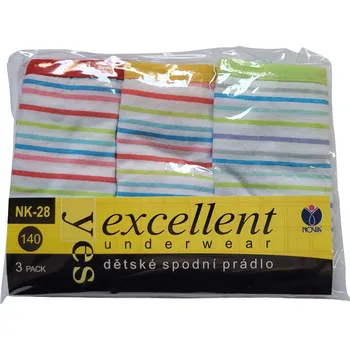 Dívčí spodní prádlo Dívčí kalhotky NOVIA | s potiskem - balení 3ks - NK28 Velikost: 140 Velikost: 152