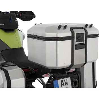 Zavazadlo na motocykl Topcase X-CASE X48 Wunderlich na motorky BMW s kódovatelným zámkem - Stříbrná