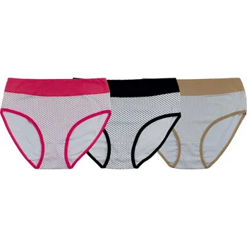 Dámské kalhotky NOVIA | puntík B3 Velikost: XL, Barva: béžová Velikost: XXL, Barava: béžová