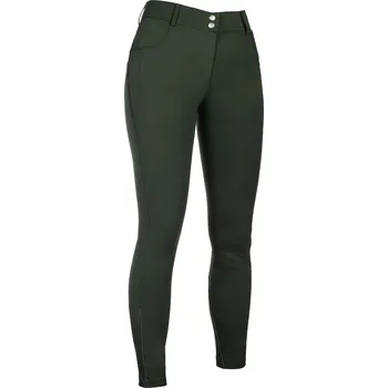 Jezdecké oblečení HKM Rajtky jezdecké Ari HKM, dámské, s gripem na kolenou, olive green 36