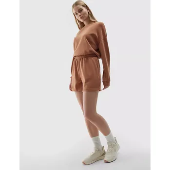 Dámské kraťasy Dámské teplákové šortky s přídavkem modálu 4F - hnědé Velikost: XS