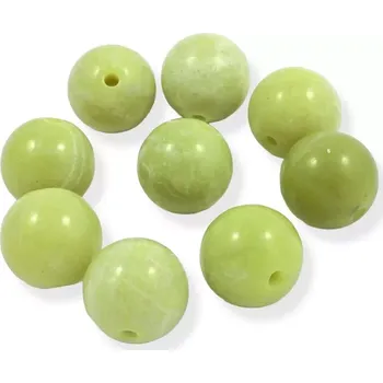 Drahý kámen Kulička velká vrtaná 20mm - jadeitový serpentinit