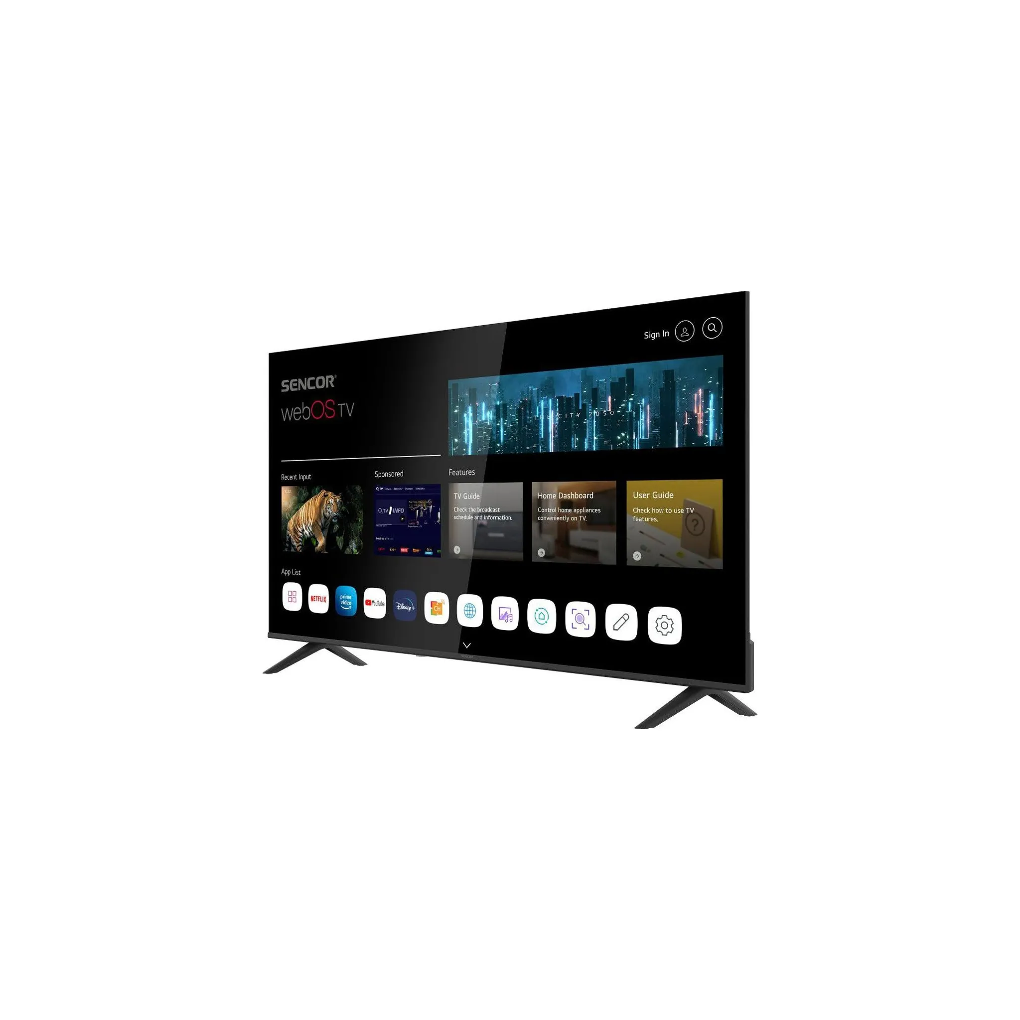 Fotografie 2 - Televizor Sencor 55" LED (SLE 55US803B)