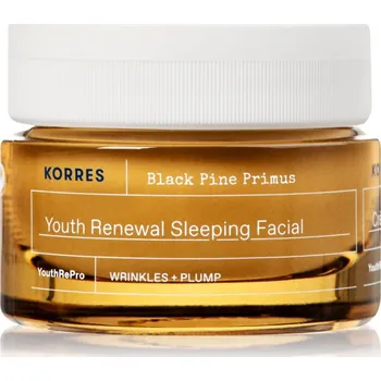 Pleťový krém Korres Black Pine Primus noční pleťový krém proti příznakům stárnutí 40 ml
