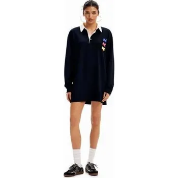 Dámské šaty šaty Desigual Polo Lacroix navy velikost M