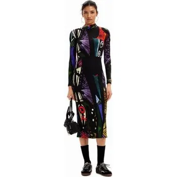 Dámské šaty šaty Desigual Malaga Lacroix negro velikost S