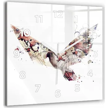 Hodiny Velké Skleněné Hodiny s s potiskem Tiché Do ložnice Nástěnné Abstraktní pohled