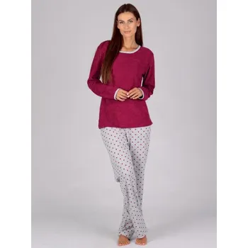 Pánské pyžamo Evona Dámské froté pyžamo P 1422 182 Velikost: XL