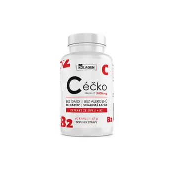MujKolagen Céčko Vitamín C s extraktem ze šípku + B2, 60 ks