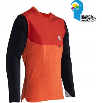 cyklistický dres LEATT CYKLISTICKÝ DRES MTB ALLMTN 5.0 JERSEY GLOW, ORANŽOVÁ BARVA