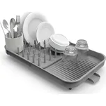 Šedý nastavitelný plastový odkapávač 34x37 cm Duo – Joseph Joseph ID_1720672