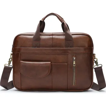 Pánská aktovka Business taška s kapsami Barva (Varianta): Kávová