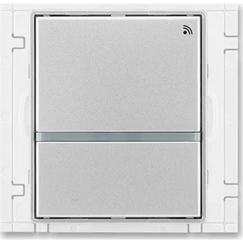 vypínač Vysílač RF signálu, nástěnný, jednonásobný (dvojtlačítkový) ABB Time, Time Arbo 3299E-A21908 08 titanová